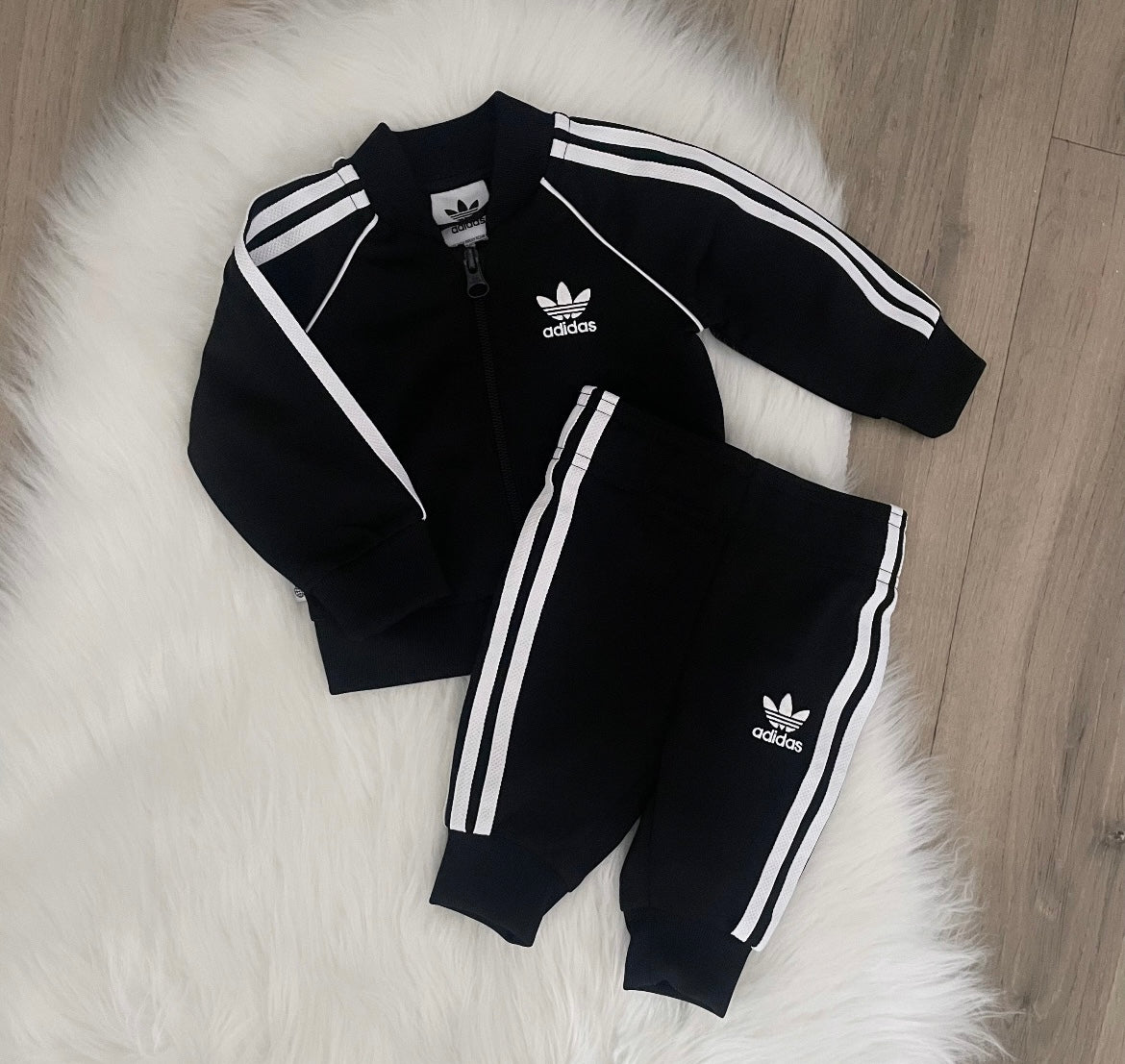 Adidas Boys Tracksuit - 0/3 months