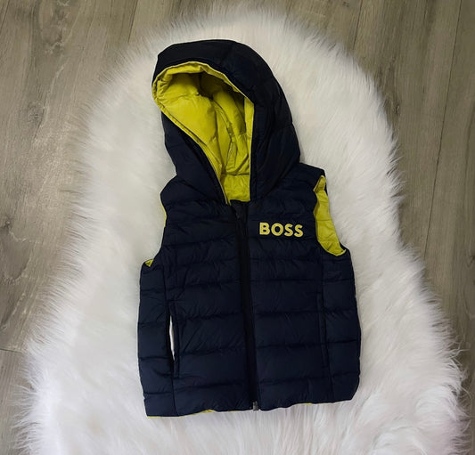 Hugo Boss Boys Reversible Gilet - 12M