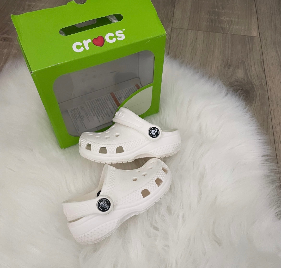 Crocs Unisex White - Size 2/3 (baby)