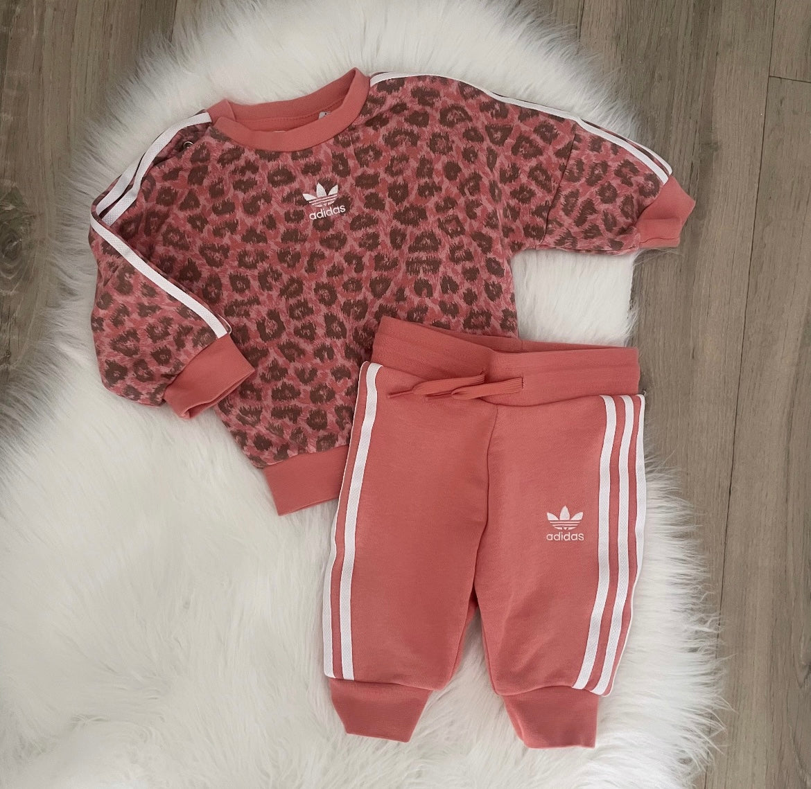 Adidas Girls Tracksuit - 3/6 months